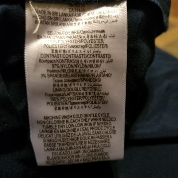 BCBGeneration Dress Womens Size 2 Maxi Boho Blue Black Lace - Picture 8 of 9